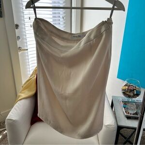 Christian Dior silk skirt ivory
